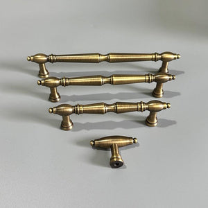 Solid Brass Round Cabinet Pulls & Knobs - Antique Bronze Finish - #1 Round 25mm / 1 pc