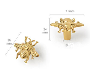 Solid Brass Cabinet Pulls & Knobs - Gold Finish Furniture Hardware - view 2