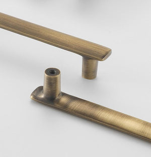 Solid Brass Vintage Cabinet Pulls & Knobs - Gold Finish Hardware - #6 / 1pc