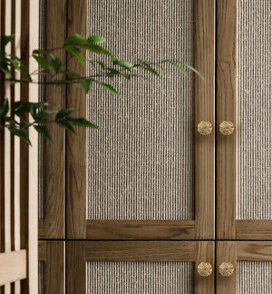 Solid Brass Lotus Cabinet Pulls & Knobs - Gold Finish for Cabinets - view 4
