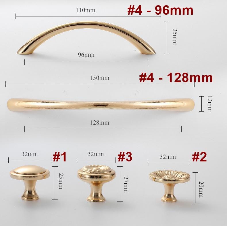 Baroque Vintage Gold Plated Solid Brass Cabinet Pulls Knobs Decorative Classic Floral Handles Dresser Wardrobe Kitchen Furniture