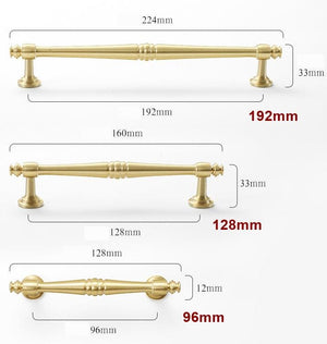 Solid Brass Round Cabinet Pulls & Knobs - Antique Bronze Finish - Round 32mm Brass / 1pc