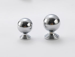Solid Brass Ornate Cabinet Pulls & Knobs - Polished Silver Finish - view 10