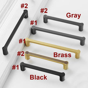 Solid Brass Oriental Cabinet Pulls & Knobs - Brushed Gold Finish - #1 Brass 96mm / 1pc