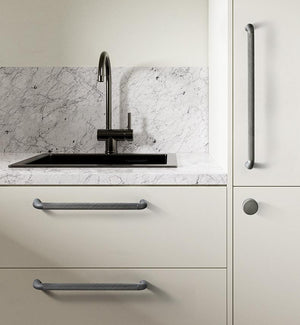Alloy Knurled Cabinet Pulls & Knobs - Bronze Finish for Wardrobes - 96mm Coffee / 1pc