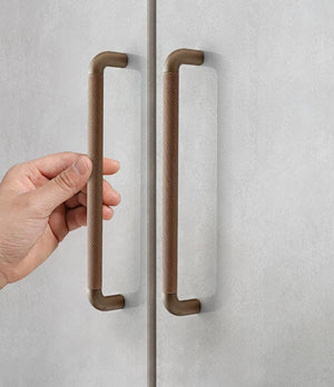 Alloy Knurled Cabinet Pulls & Knobs - Bronze Finish for Wardrobes - Round Coffee / 1pc