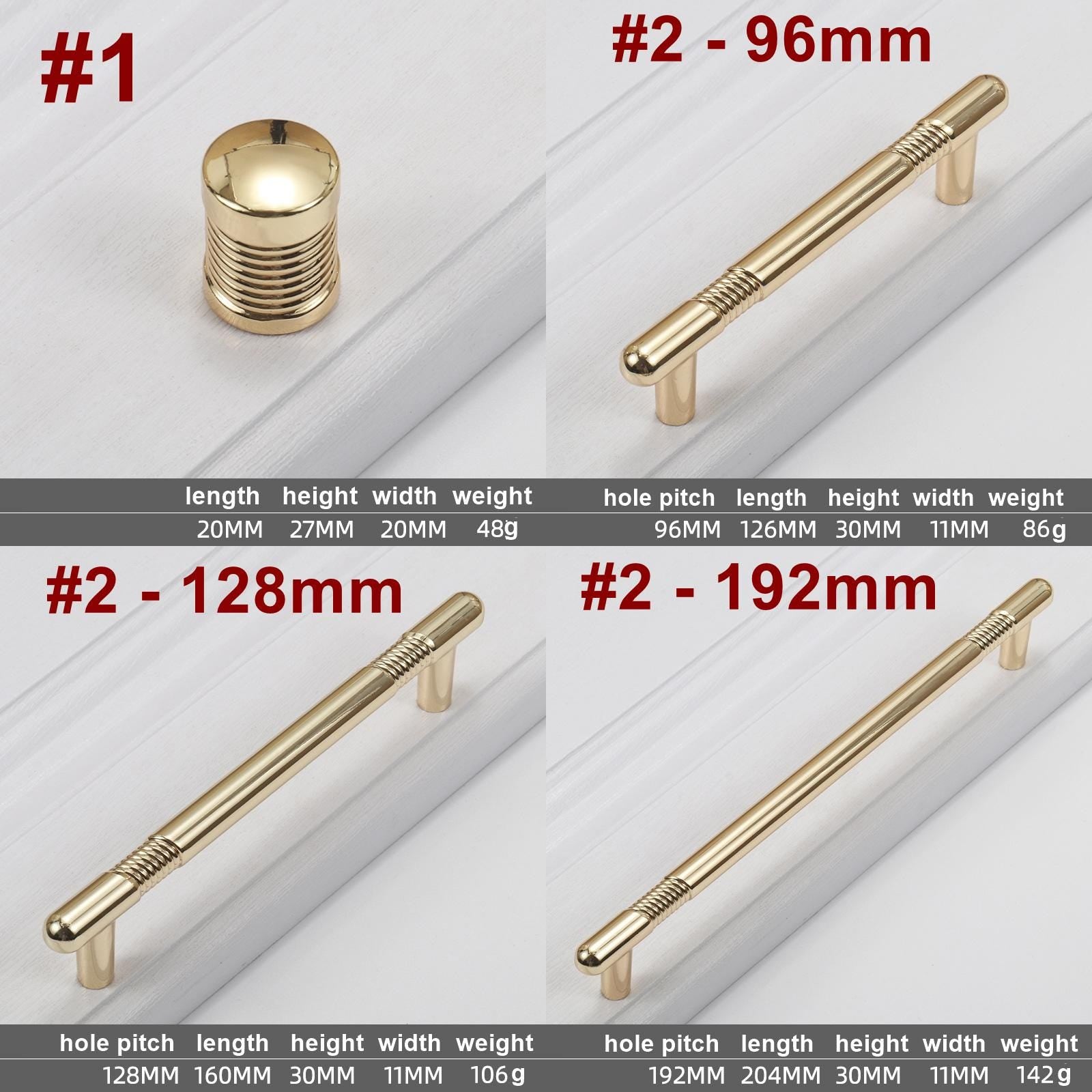 Modern Industrial Style Metal Cabinet Handles Knobs Brushed Gold Grey Finishes Stylish Design Kitchen Bathroom Bedroom Furniture