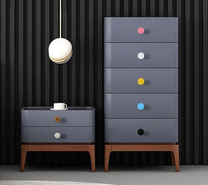 Alloy Round Cabinet Pulls & Knobs - Black Finish for DIY Projects - Yellow 35mm / 1pc
