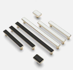 Alloy Minimalist Cabinet Pulls & Knobs - Black Finish for Cabinets - #1 - 128mm Black / 1pc