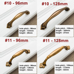 Alloy Neoclassical Cabinet Pulls & Knobs - Bronze Finish Hardware - #3 / 1pc