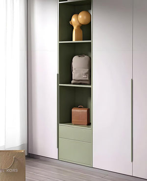 Alloy Cabinet Edge Pulls - Matte Gold Finish Decorative Hardware - Cashmere grey 120mm / 1pc