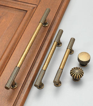 Alloy Art Deco Cabinet Pulls & Knobs - Antique Bronze Finish - view 10