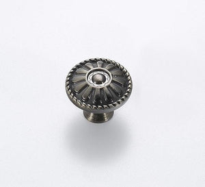 Alloy Round Cabinet Pulls & Knobs - White Finish for DIY Projects - 128mm Yellow Bronze / 1pc