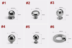 Alloy Vintage Cabinet Pulls & Knobs - Chrome Finish for Wardrobes - #2 / 1pc