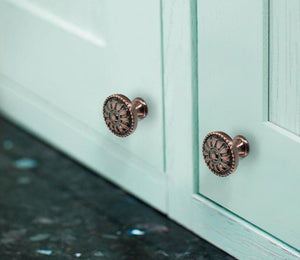 Alloy Geometric Cabinet Pulls & Knobs - Bronze Finish for Cabinets - #6 - 128mm / 1pc