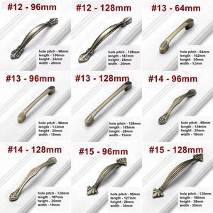 Alloy Art Deco Cabinet Pulls & Knobs - Furniture for Wardrobes - #4 / 1pc