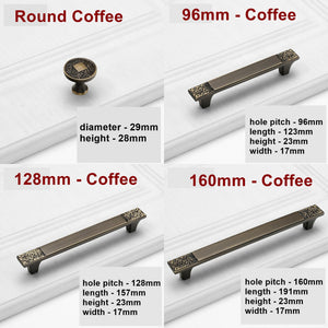 Solid Brass Round Cabinet Pulls & Knobs - Matte Gold Finish Hardware - 128mm - Brass / 1pc