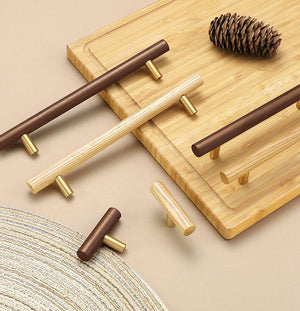 Wood Cabinet Pulls & Knobs - Minimalist Hardware for DIY Projects - 192mm Ash / 1pc