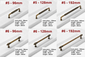 Alloy Vintage Cabinet Pulls & Knobs - Antique Bronze Finish Hardware - #3 / 1pc