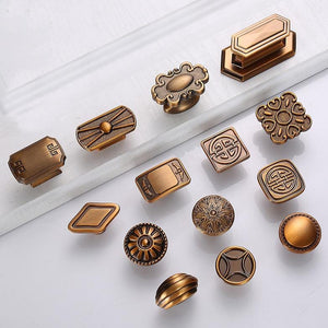 Alloy Neoclassical Cabinet Pulls & Knobs - Bronze Finish Hardware - #4 / 1pc