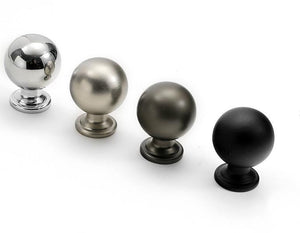 Alloy Neoclassical Cabinet Pulls & Knobs - Black Finish Hardware - Bronze / 1pc