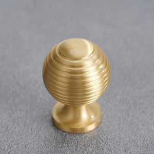 Solid Brass Geometric Cabinet Pulls & Knobs - Bronze Finish Hardware - #4 160mm Brass / 1pc