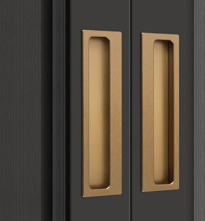 Alloy Flush Cabinet Pulls - Bronze Finish for Cabinets & Drawers - view 7