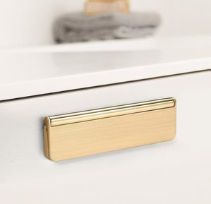 Alloy Minimalist Cabinet Pulls & Knobs - Brushed Gold Finish - view 9