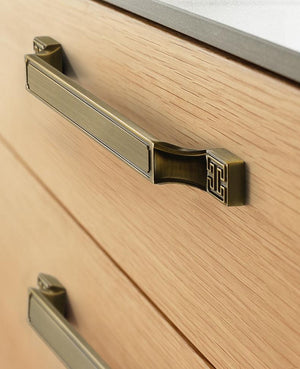 Alloy Geometric Cabinet Pulls & Knobs - Bronze Finish for Cabinets - #8 - 128mm / 1pc