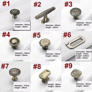 Alloy Art Deco Cabinet Pulls & Knobs - Furniture for Wardrobes - #2 / 1pc