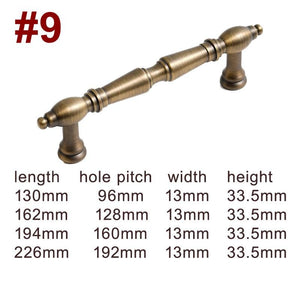 Solid Brass Vintage Cabinet Pulls & Knobs - Bronze Finish Hardware - #2 / 1pc