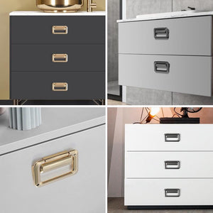 Alloy Minimalist Cabinet Pulls & Knobs - Black Finish for Cabinets - Brass / 1pc