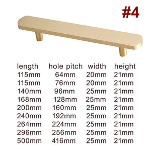 Solid Brass Round Cabinet Pulls & Knobs - Brushed Gold Finish - #1 - 27mm / 1pc