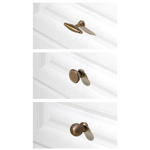 Solid Brass Vintage Cabinet Pulls & Knobs - Bronze Finish Hardware - #5 - 28mm / 1pc