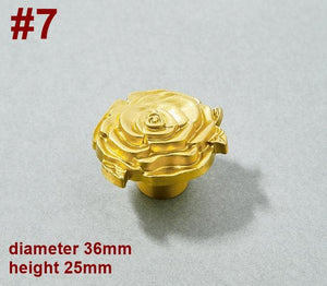 Solid Brass Art Deco Cabinet Pulls & Knobs - Gold Finish Hardware - #1 - 30mm / 1 pc
