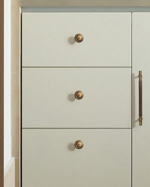 Solid Brass Cabinet Cup Pulls - Antique Bronze Finish for Cabinets - #8 - 50mm / 1pc