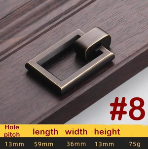 Solid Brass Cabinet Cup Pulls - Antique Bronze Finish for Cabinets - view 2