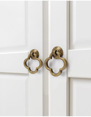 Solid Brass Cabinet Cup Pulls - Antique Bronze Finish for Cabinets - #5 - 25mm / 1pc