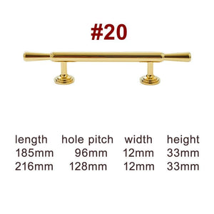 Solid Brass Cabinet Cup Pulls - Gold Finish for Cabinets & Drawers - #2 - 30mm / 1 pc