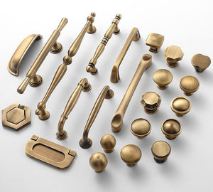 Solid Brass Cabinet Cup Pulls - Vintage Hardware for DIY Projects - #8 / 1pc