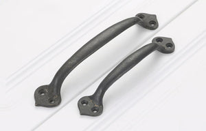 Solid Brass Cabinet Edge Pulls - Black Finish Decorative Hardware - Black 115mm / 1pc