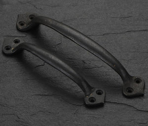 Solid Brass Cabinet Edge Pulls - Black Finish Decorative Hardware - view 5