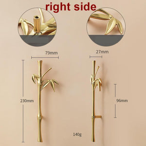 Solid Brass Cabinet Pulls & Knobs - Gold Finish Furniture Hardware - view 4