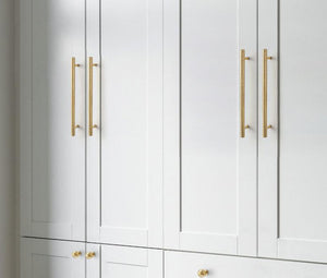 Solid Brass Cabinet Pulls & Knobs - Gold Finish Furniture Hardware - No.8 238mm / 1pc