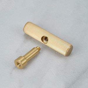 Solid Brass Cabinet Ring Pulls - Brushed Gold Finish for Cabinets - #5 - 128mm / 1pc