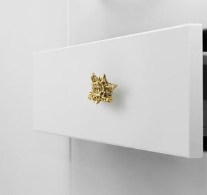 Solid Brass Floral Cabinet Pulls & Knobs - Gold Finish for Cabinets - view 7
