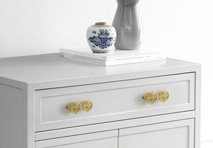 Solid Brass Floral Cabinet Pulls & Knobs - Gold Finish for Cabinets - view 6