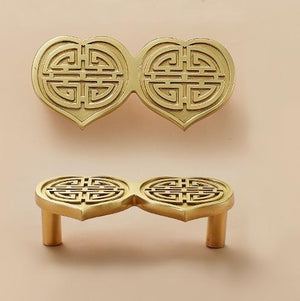 Solid Brass Floral Cabinet Pulls & Knobs - Gold Finish for Cabinets - view 7