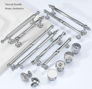 Solid Brass Fluted Cabinet Pulls & Knobs - Chrome Finish Hardware - #2 - 128mm / 1pc