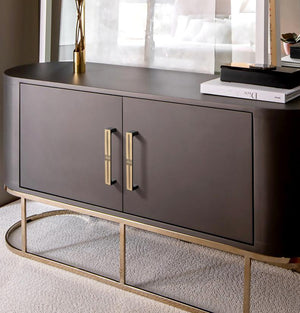 Solid Brass Geometric Cabinet Pulls & Knobs - Black Finish Hardware - #3 Black Bronze / 1pc